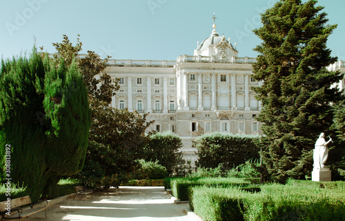 Plaza de la Armeria at the Royal Palace of Madrid. 