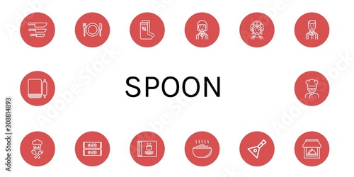 spoon icon set