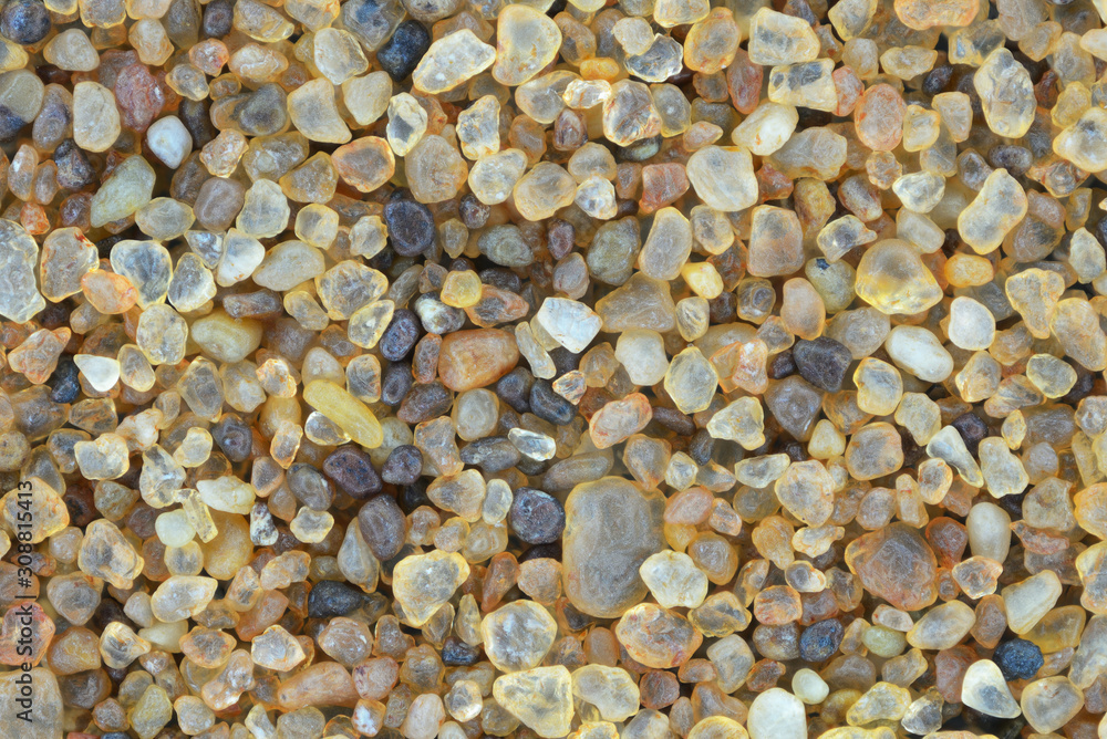 Extreme close-up of sand grains Extreme close-up of sand grains