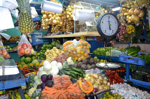 Cartago, Costa Rica, aout 11, 2012 : Marché de fruits et légumes de Cartago