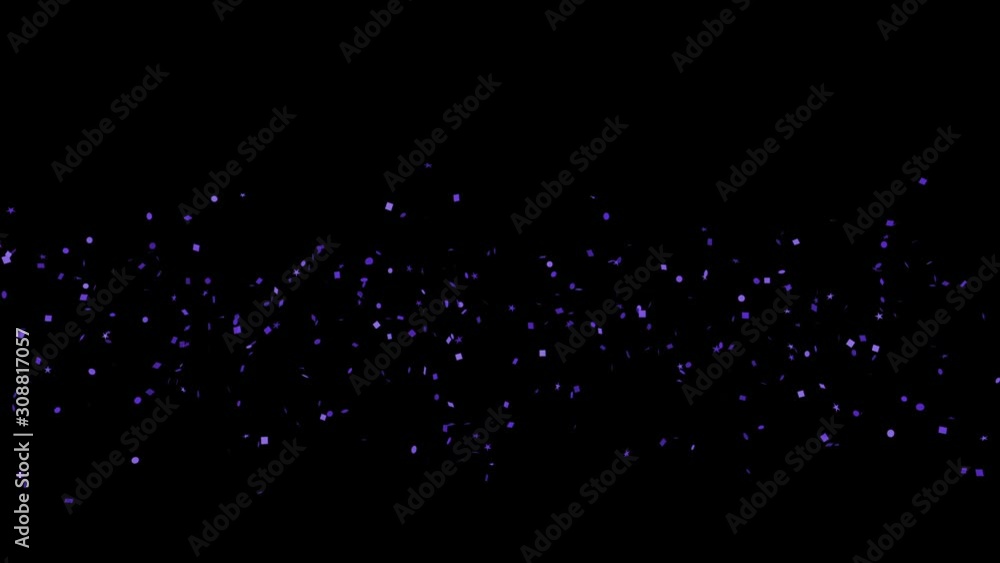 Moving 3D Confetti Animation for Party, Celebrations. Alpha Matte Channel Video. Moving 3D Confetti Animation for Party, Celebrations. Alpha Matte Channel Video.