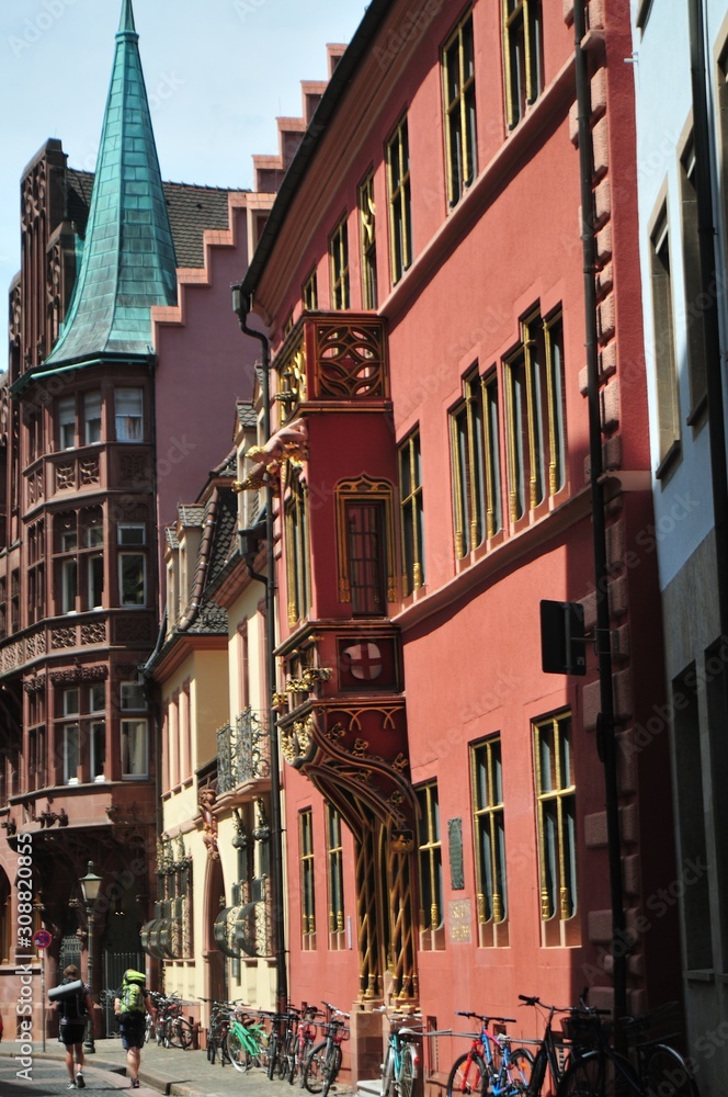 Freiburg im Breisgau Altstadt Franziskanerstrasse Haus zum Walfisch