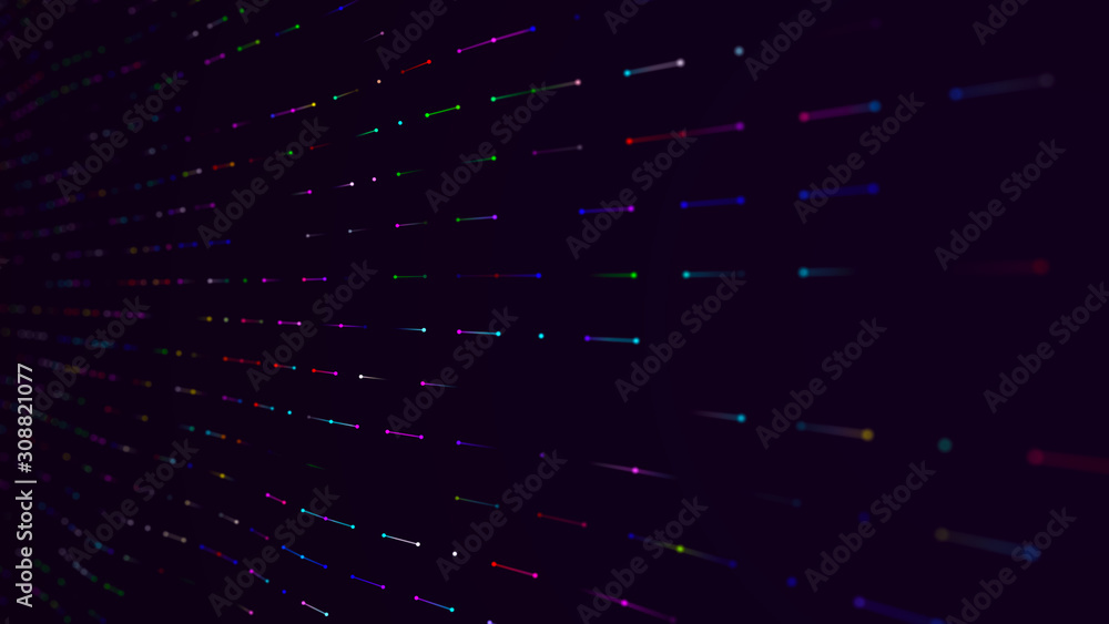 Futuristic abstract mesh. Wave with the connection of dots and lines. 3D rendering. Futuristic abstract mesh. Wave with the connection of dots and lines. 3D rendering.