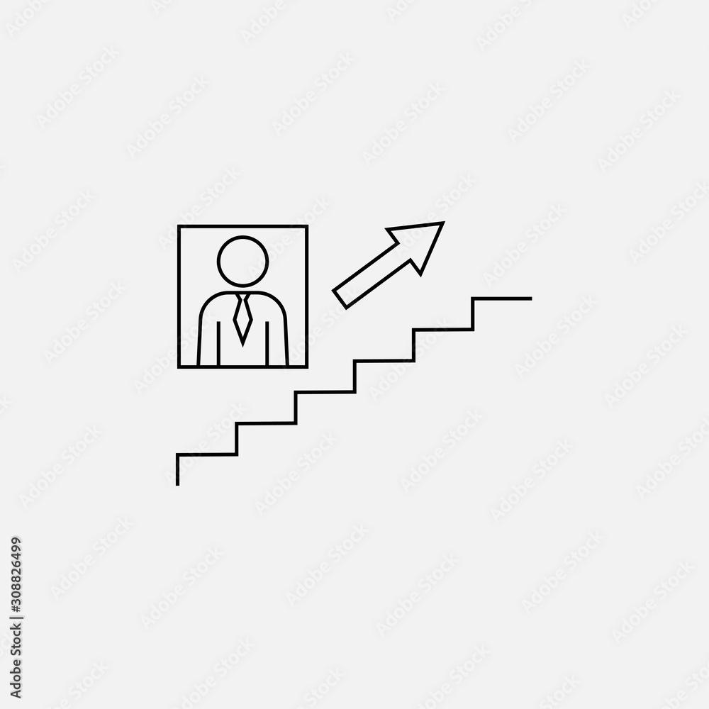 Career vector icon. outline flat sign for mobile concept and web design.Career ladder glyph icon. Symbol, logo illustration. Vector graphics Career vector icon. outline flat sign for mobile concept and web design.Career ladder glyph icon. Symbol, logo illustration. Vector graphics