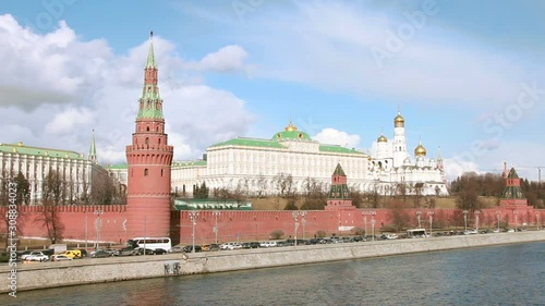 Grand Kremlin Palace and Cathedral of the Annunciation in Moscow, Russia
