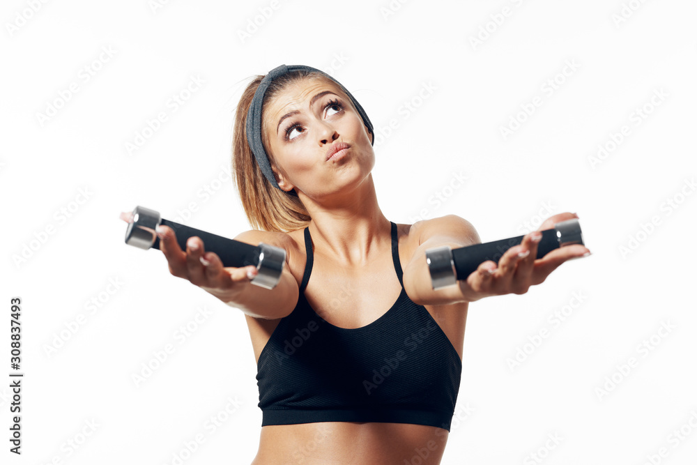 young woman with drill young woman with drill
