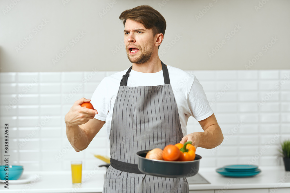 man having breakfast in the kitchen man having breakfast in the kitchen