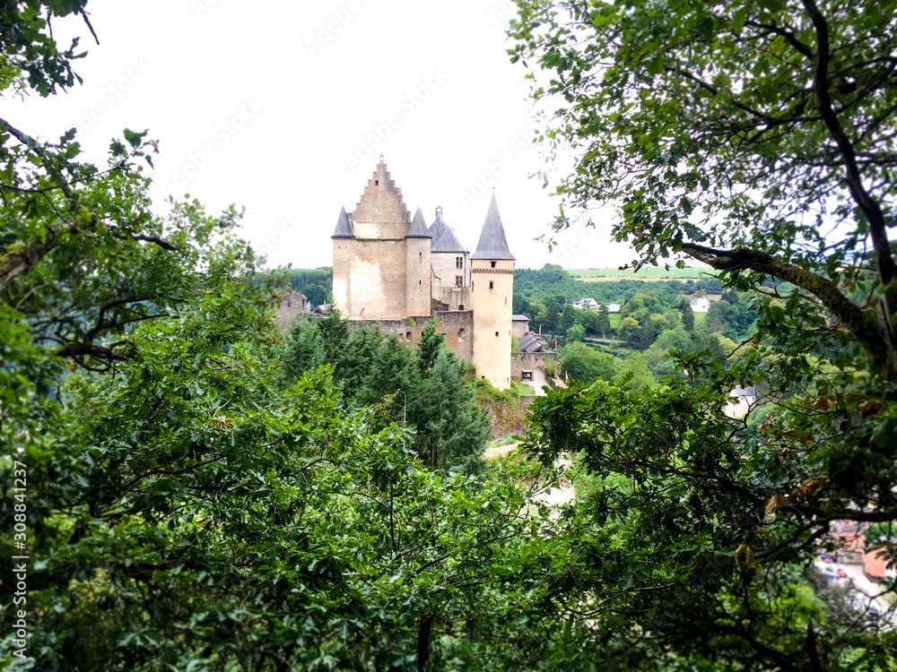 Beautiful view of a castle in Luxembourg.