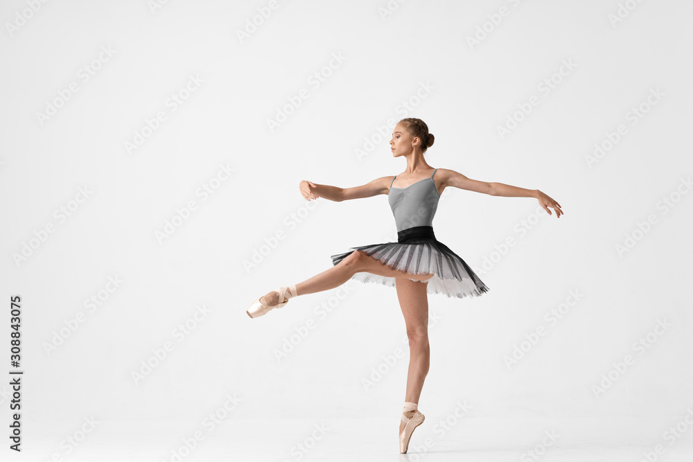 woman jumping in air
