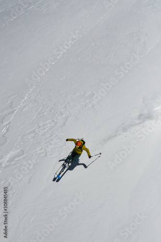 skier on mountain 