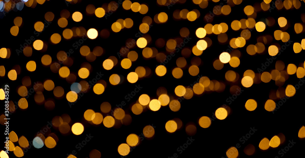 circular reflections of Christmas lights