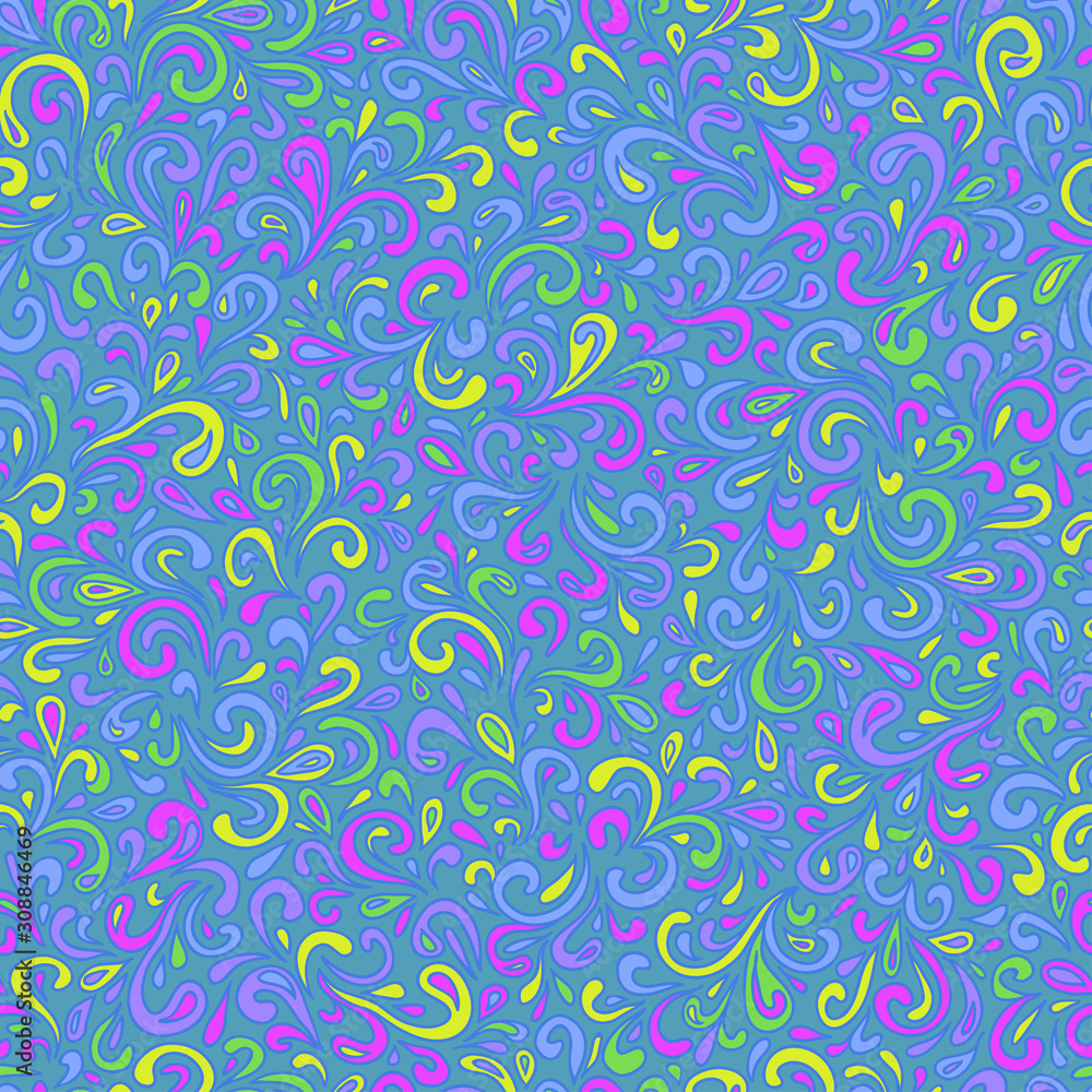 Wavy doodle seamless pattern Wavy doodle seamless pattern