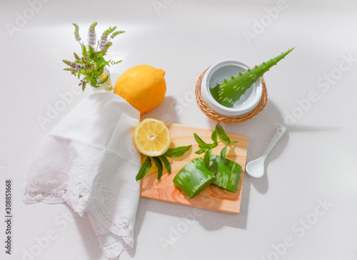 Homemade skin care with healthy and detox ingredients.