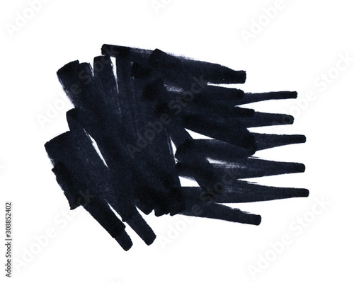 high quality black permanent marker graphic element isolated 