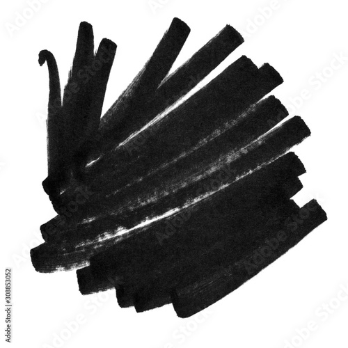 high quality black permanent marker graphic element isolated 