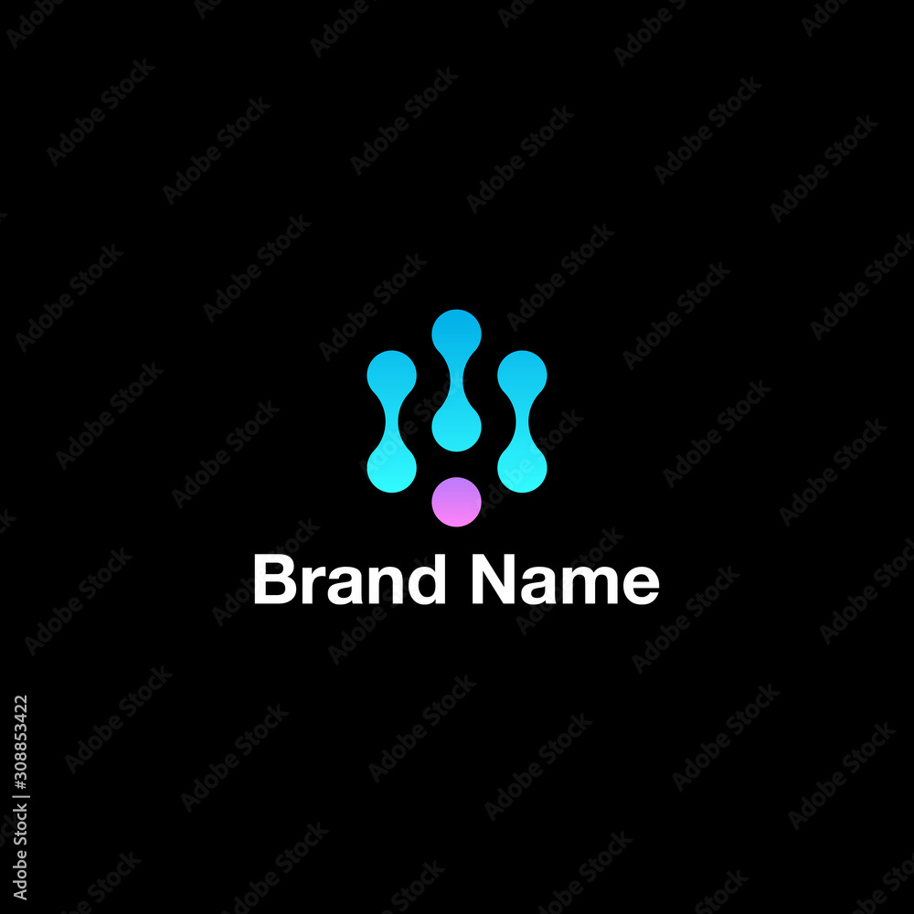 Abstract network and digital logo design template Abstract network and digital logo design template