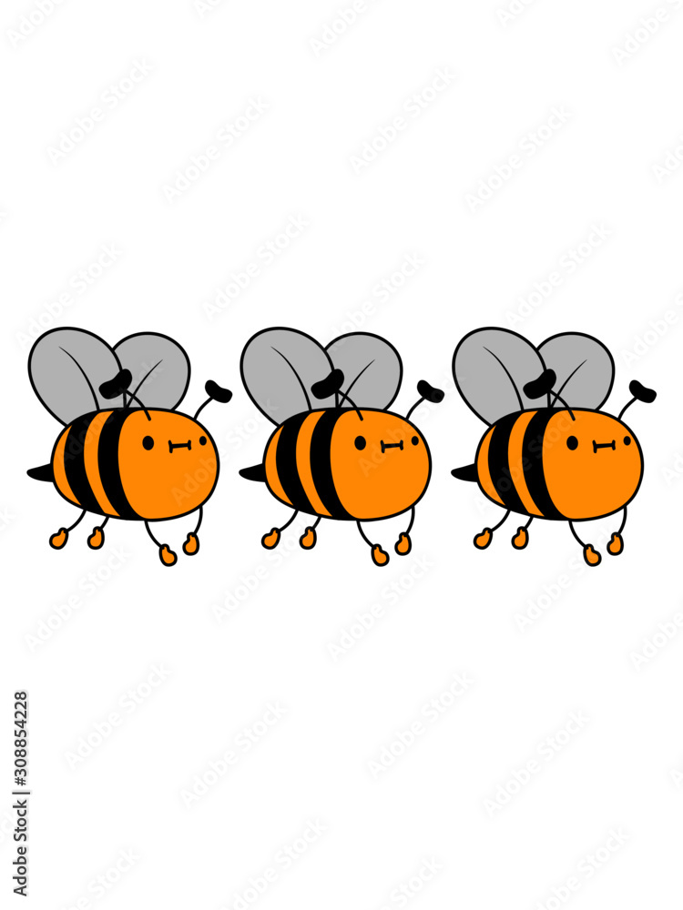 Fototapeta premium 3 fleißige Bienen lieb 
