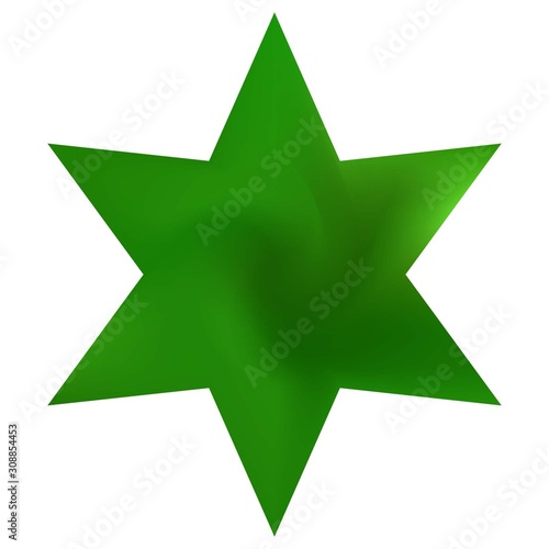 Blurred background in the form of hexagram.
