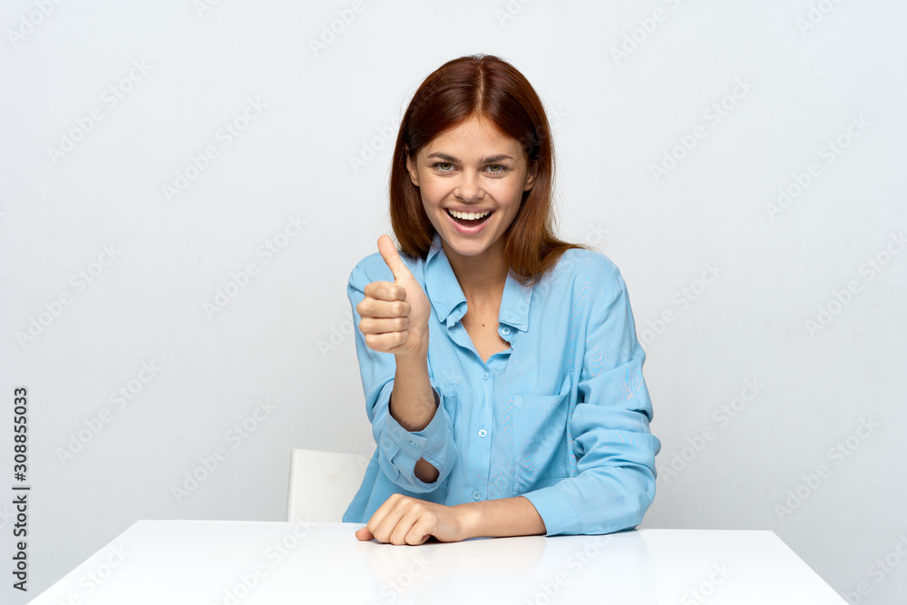 young woman in office