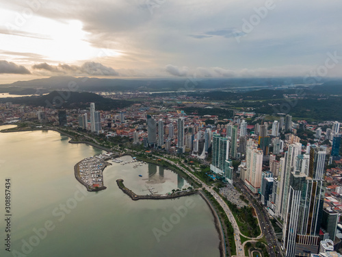 Beautiful aerial view of the City of Panama  © Gian