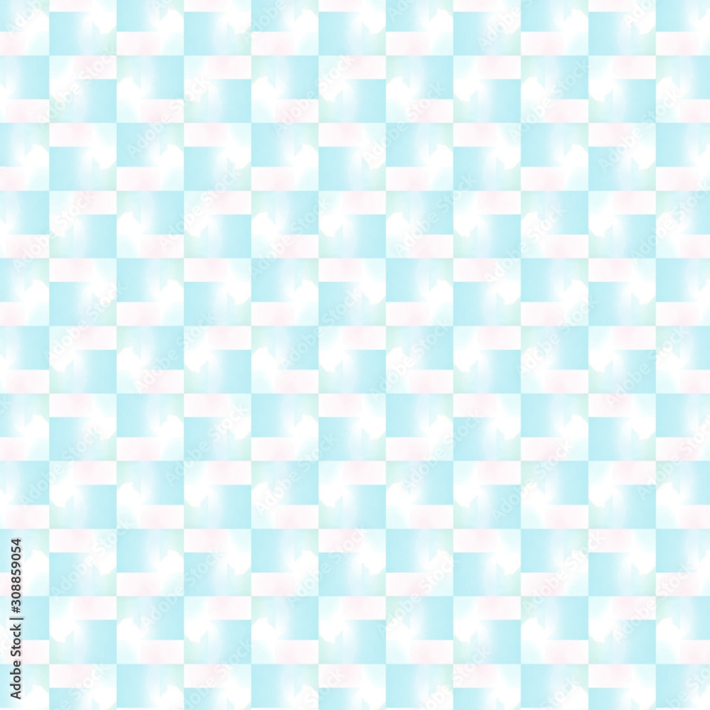 Set of seamless patterns in blue color. Set of seamless patterns in blue color.