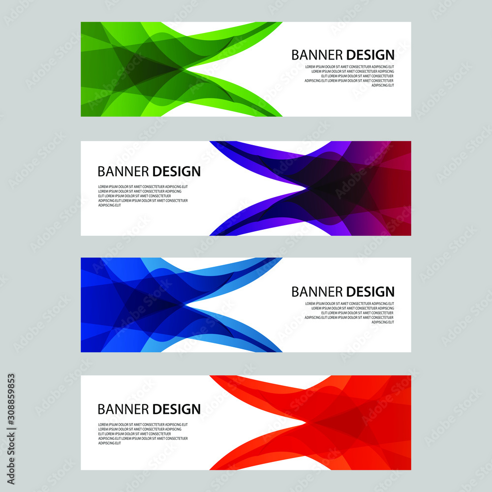 Fototapeta premium Vector Abstract design banner web template