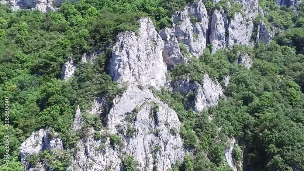 Mont Saleve fin France by drone on a sunny day. Mont Saleve fin France by drone on a sunny day.