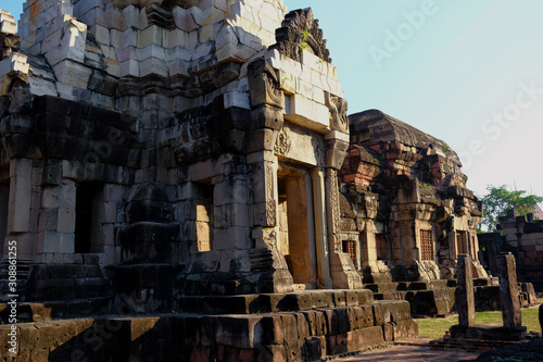 Phanom-wan castle is Khmer architecture art in Khmer civilization period about Buddhist century 16-17, Nakhon-rat-cha-sima province Thailand.