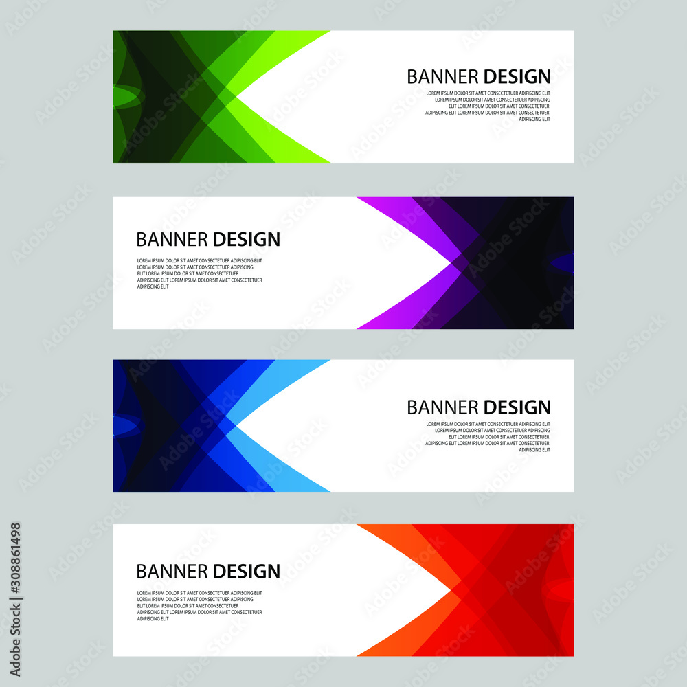 Vector Abstract design banner web template Vector Abstract design banner web template