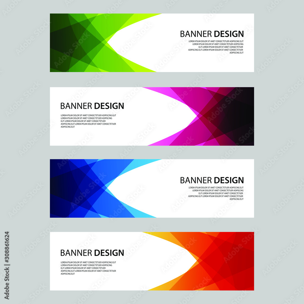 Vector Abstract design banner web template Vector Abstract design banner web template