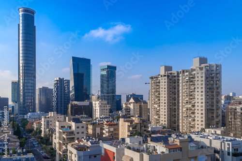 Tel Aviv skyline in Israel