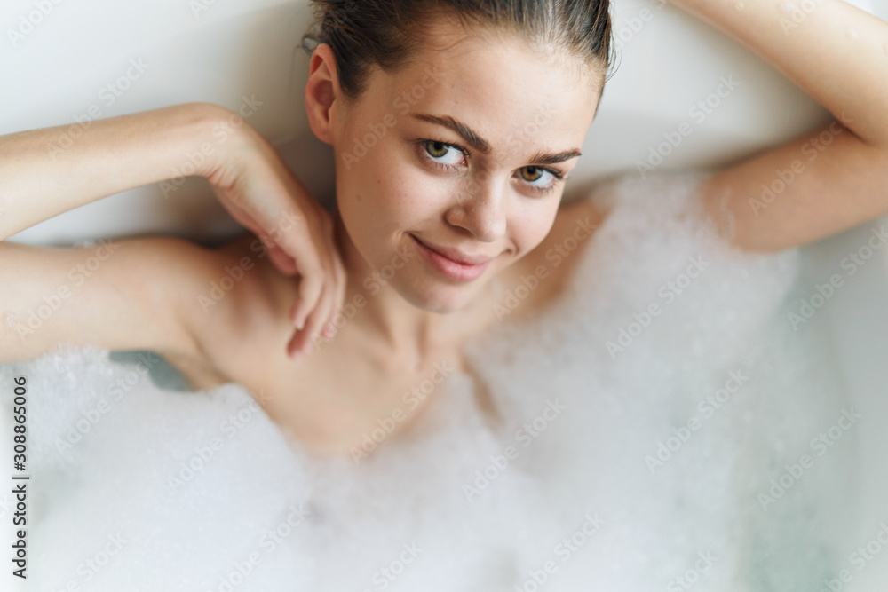beautiful woman bare shoulders clean skin beautiful woman bare shoulders clean skin