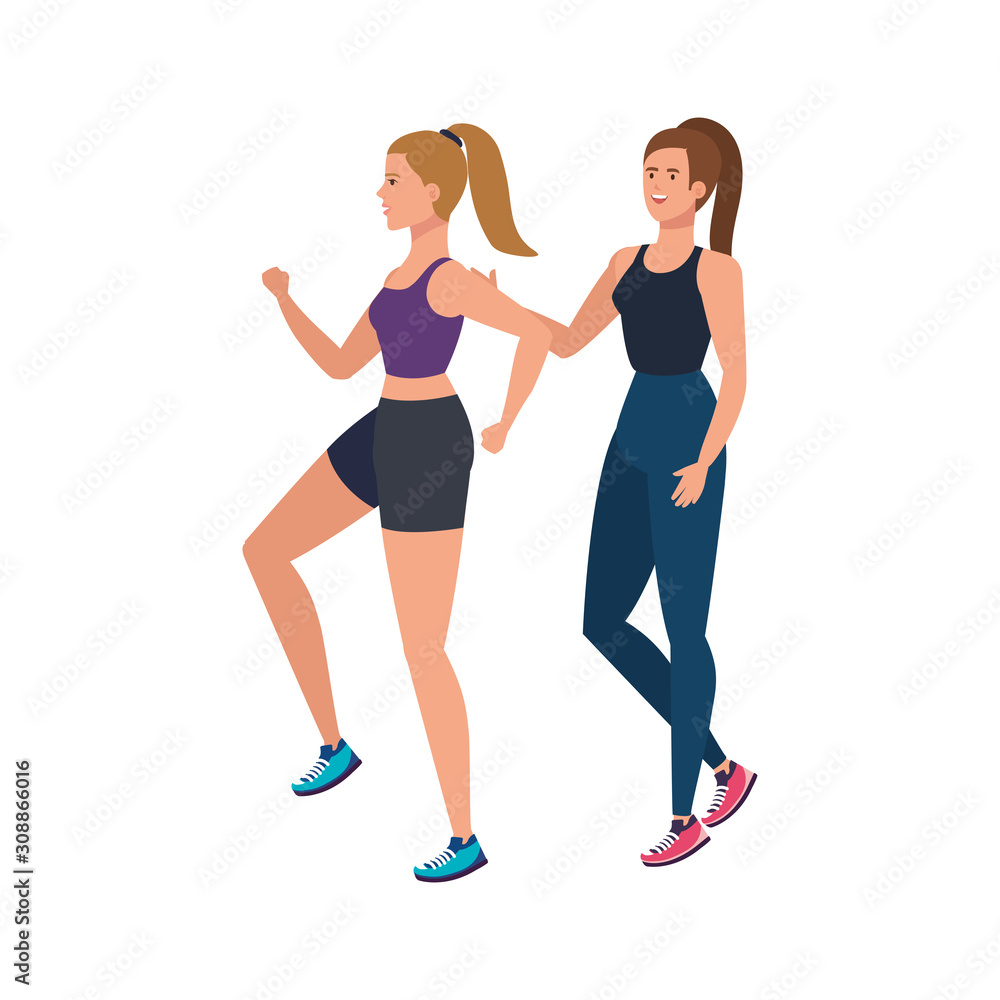 young women athlete avatar character vector illustration design young women athlete avatar character vector illustration design