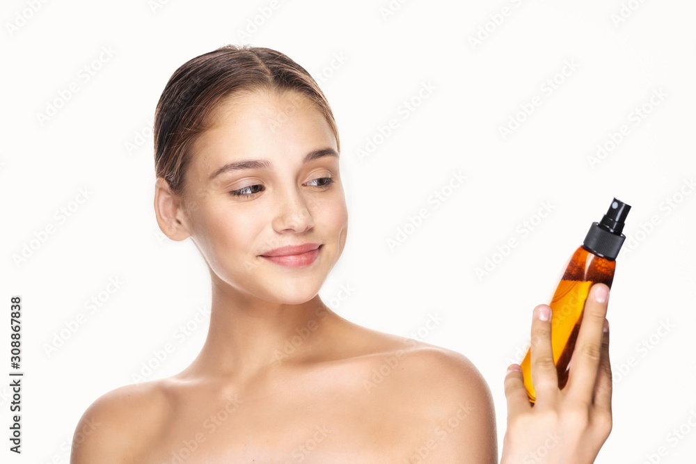 woman with brush woman with brush