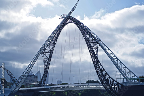 New Perth bridge in the city © daryna7