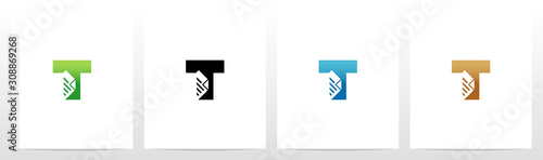 Paper Document On Letter Logo Design T