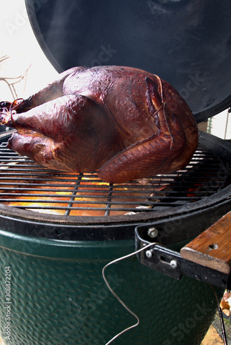Smoking turkey