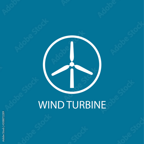 Wind Turbine Vector Icon