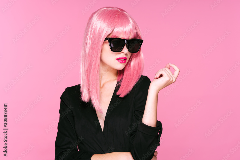 portrait of young woman in glasses portrait of young woman in glasses