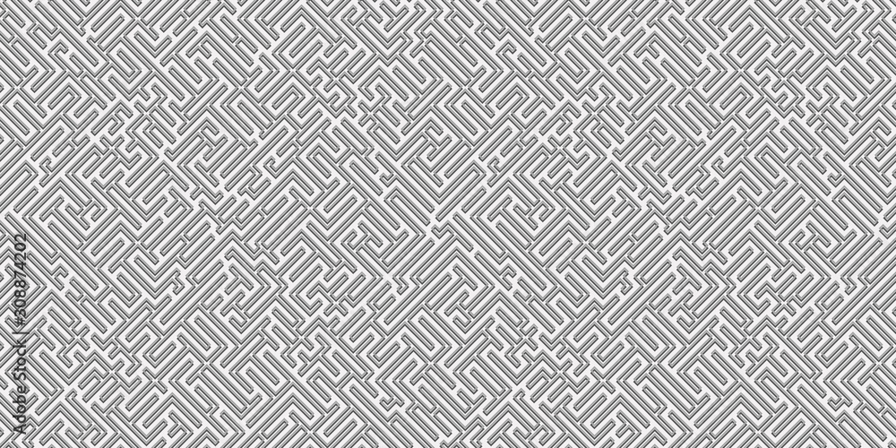 Seamless linear maze structure. Abstract labyrinth seamless pattern. Seamless linear maze structure. Abstract labyrinth seamless pattern.
