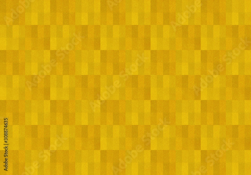 背景：長方形 ブロック 幾何学模様 幾何学 金箔 屏風 金 ゴールド テクスチャー 市松模様