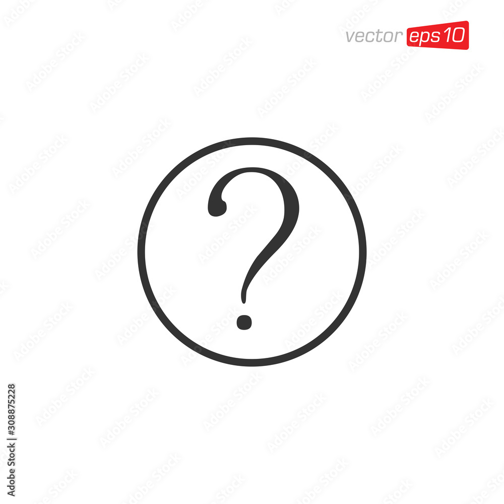 Question Symbol Icon Design Vector Question Symbol Icon Design Vector