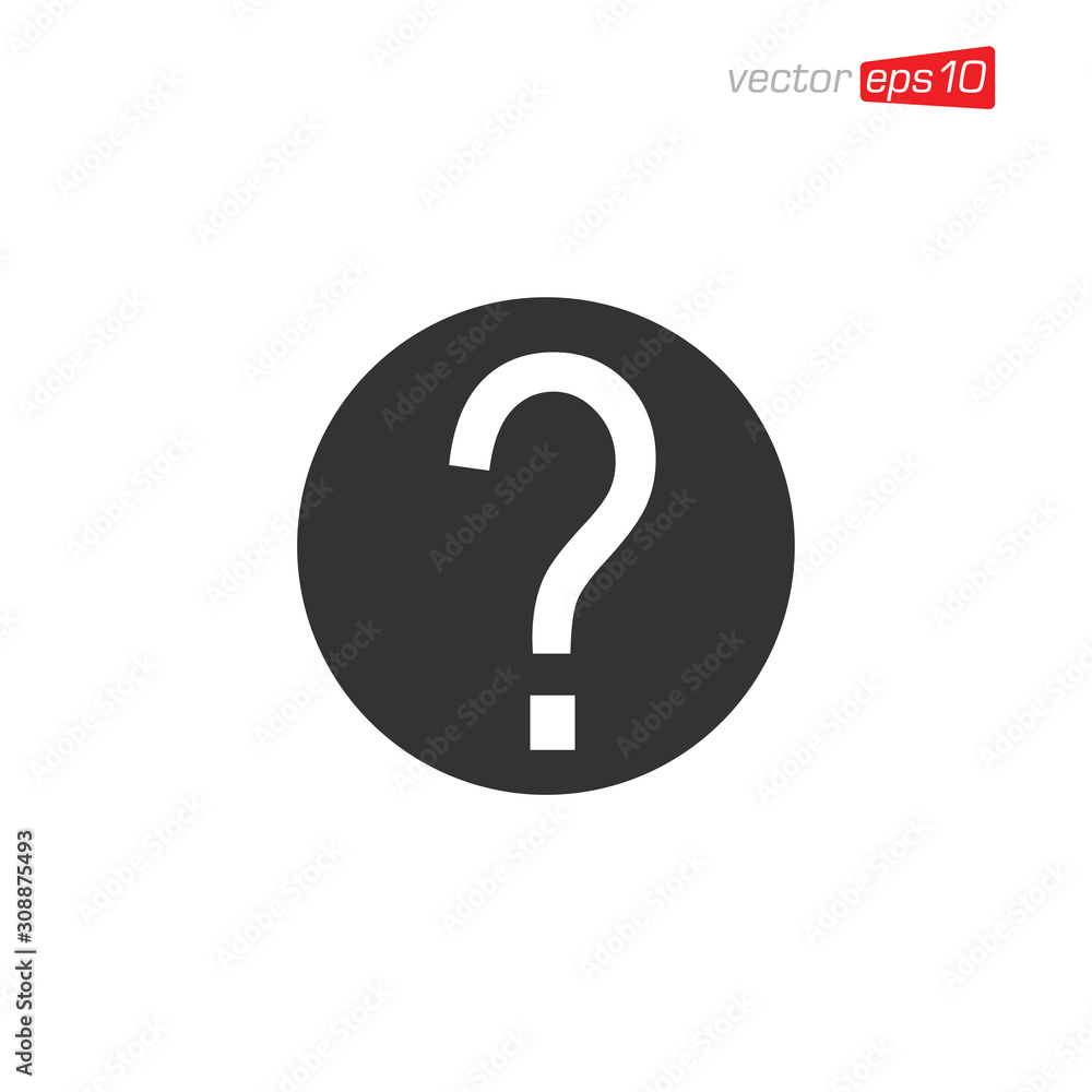 Question Symbol Icon Design Vector Question Symbol Icon Design Vector