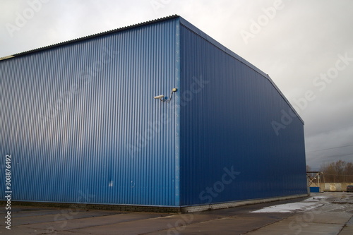 industrial hangar for sorting waste and garbage