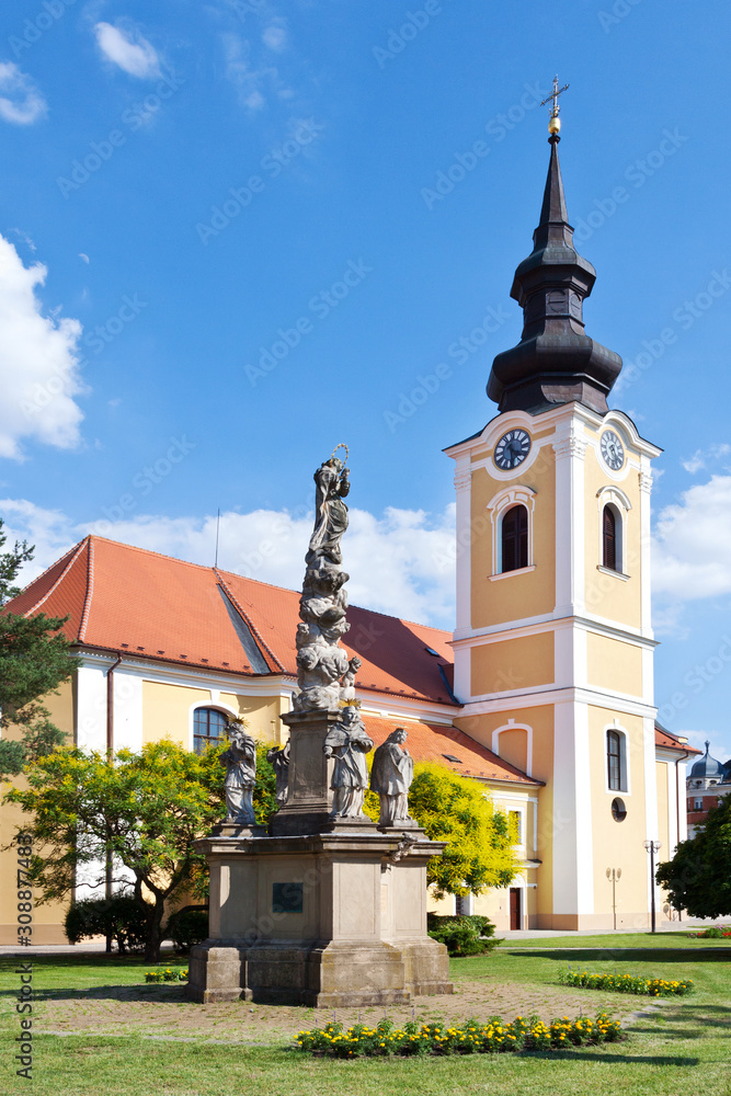 Hodonin town, South Moravia, Czech republic