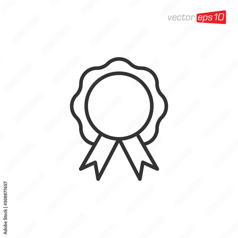 Rosette Ribbon Icon Design Vector Rosette Ribbon Icon Design Vector