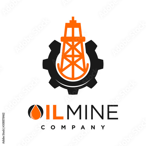 oil mine logo design your company