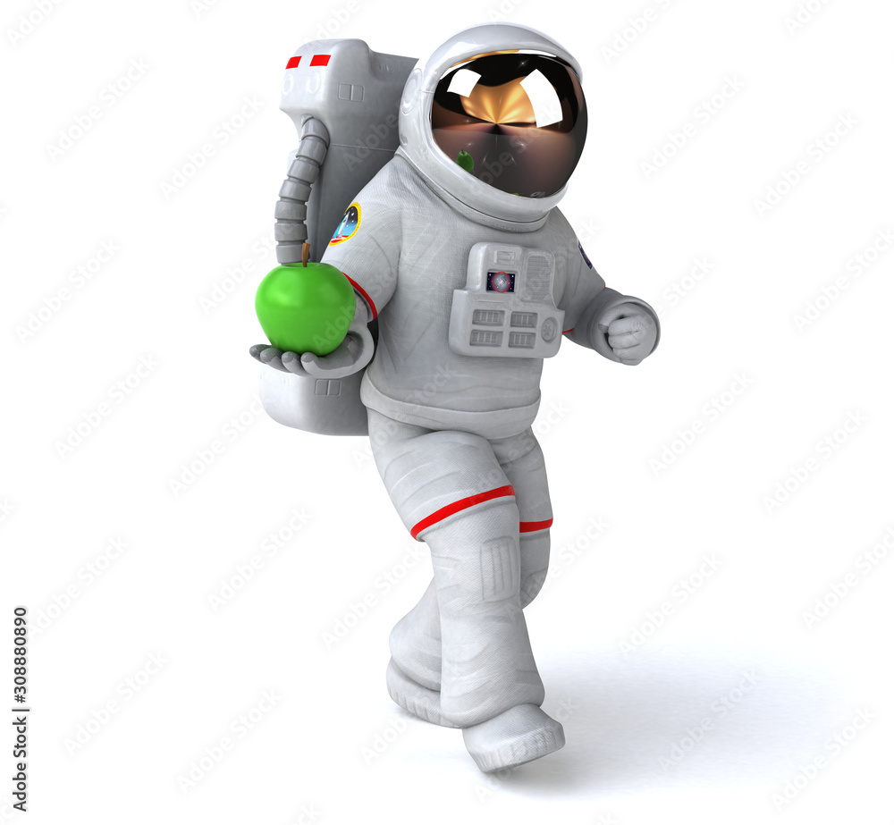 Fun astronaut - 3D Illustration Fun astronaut - 3D Illustration