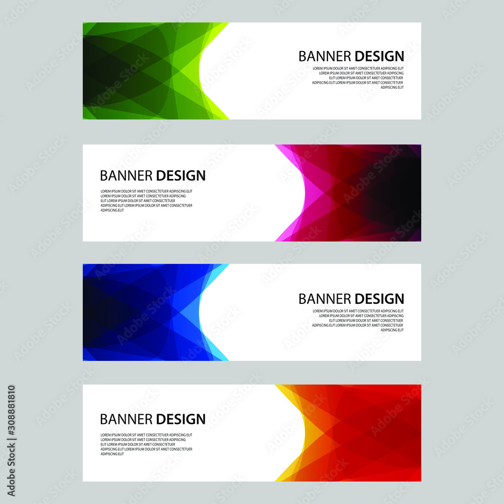Fototapeta premium Vector Abstract design banner web template