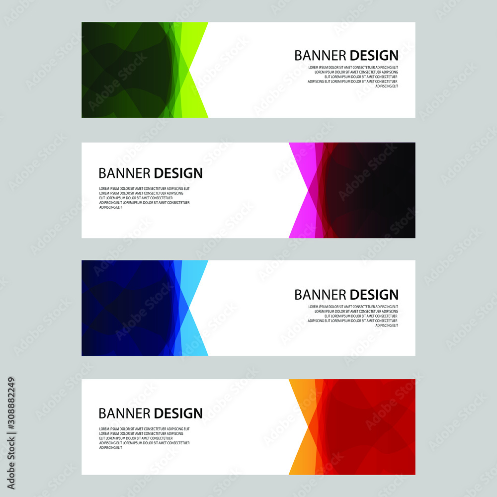 Fototapeta premium Vector Abstract design banner web template